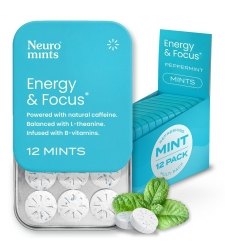 Neuro Mints Enery & Focus Peppermint 12ct